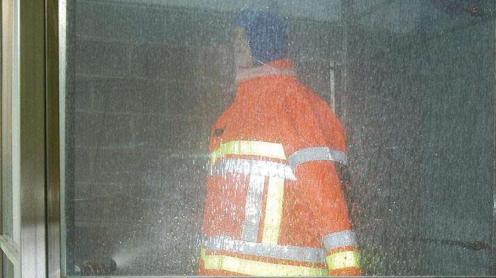 Rain tower test (EN 14360)